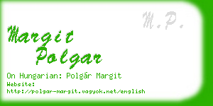 margit polgar business card